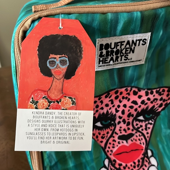 Fit Fresh Bouffants and Broken Hearts Kendra Dandy Insulated Lunch Tote NWT - Picture 3 of 6